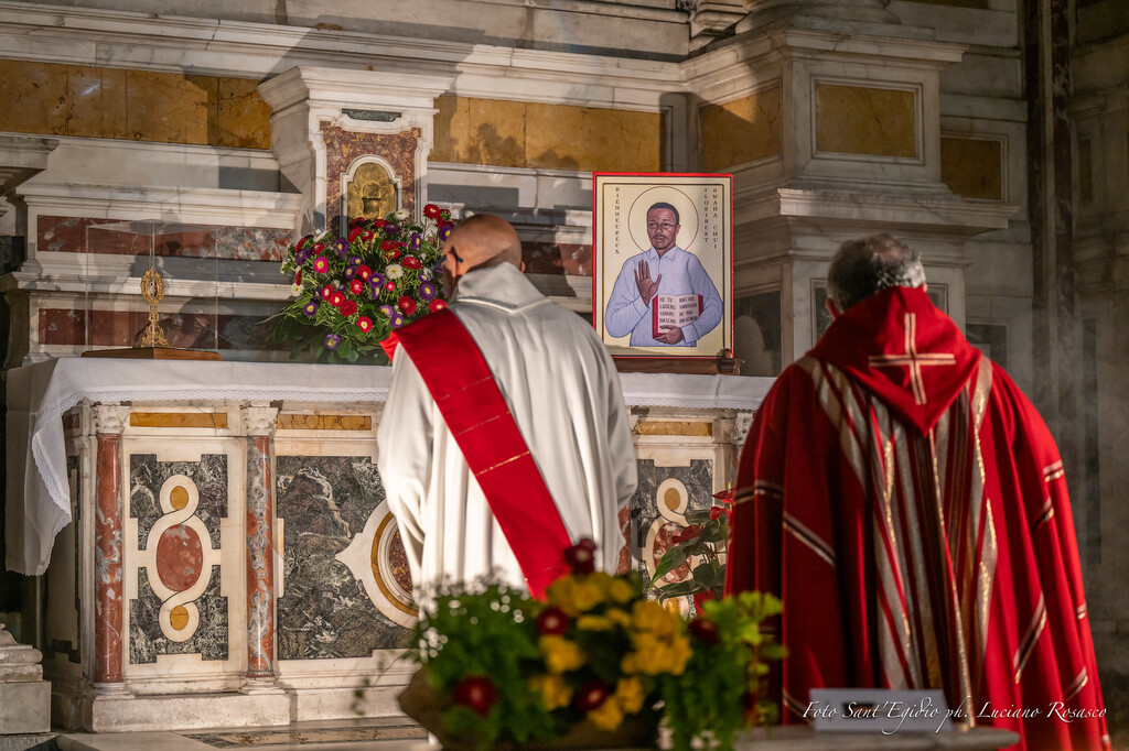 Inaugurazione dell&rsquo;altare in memoria del beato Floribert Bwana Chui nella basilica dell&rsquo;Annunziata a Genova